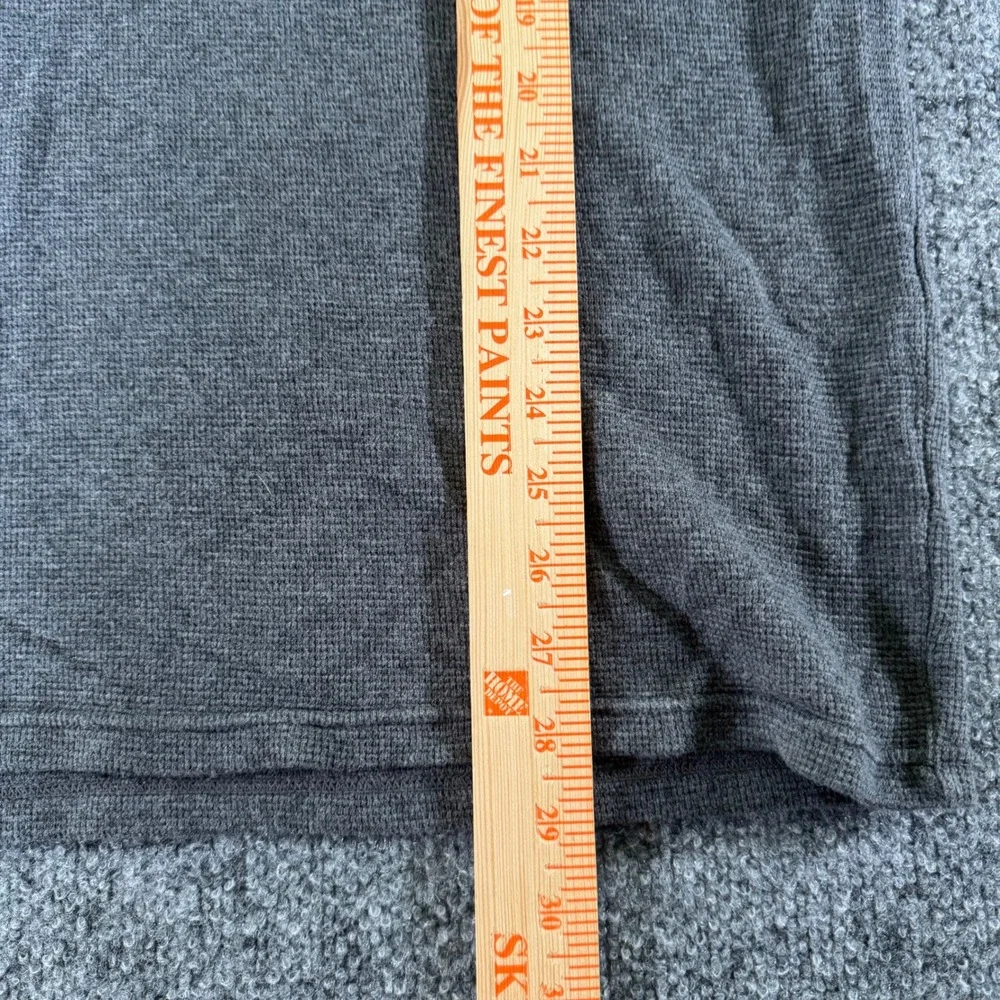 Polo Ralph Lauren Waffle Knit Thermal Mens Large Crew Neck Cotton Grey Shirt